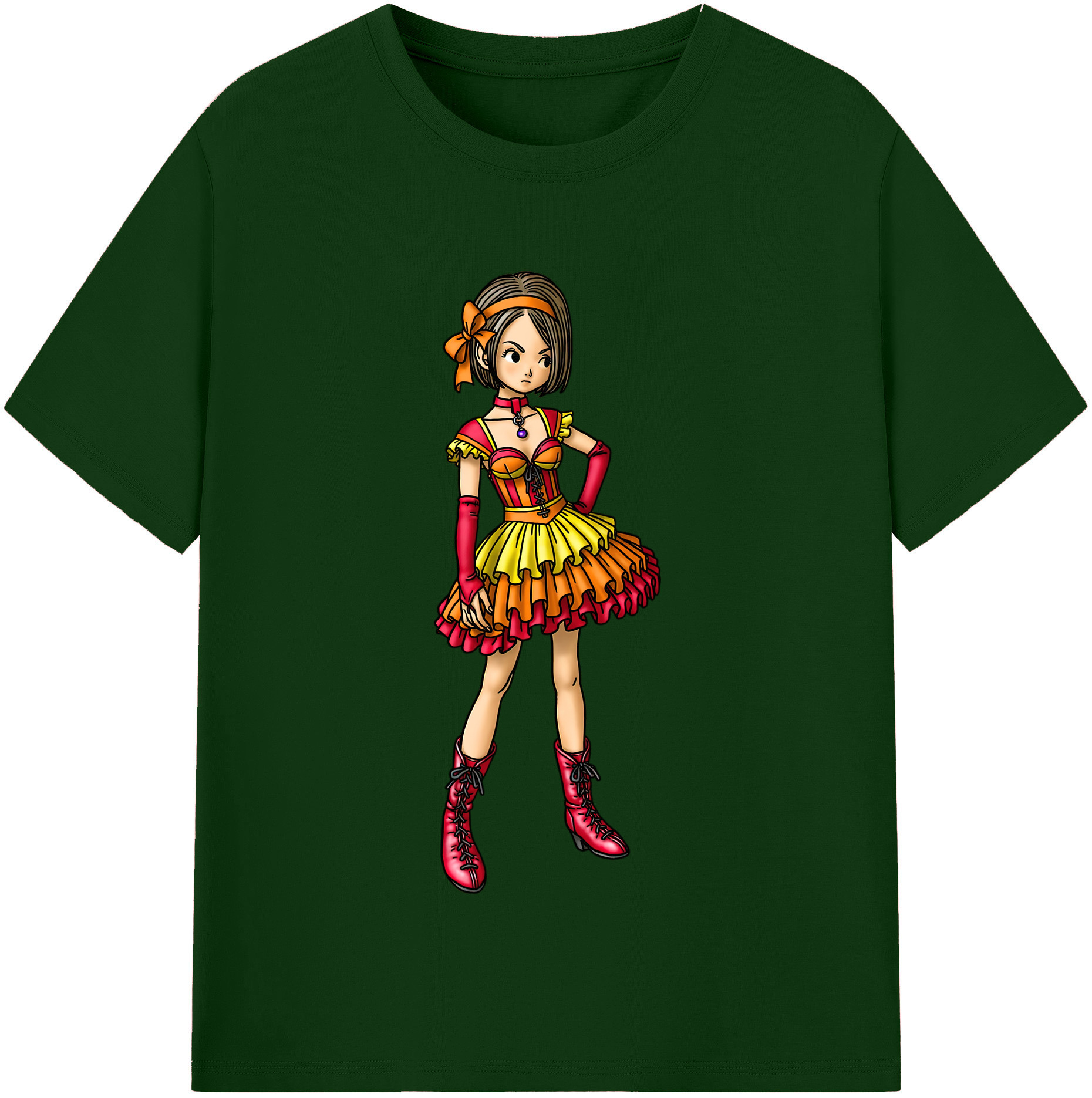 （画像用） ドラゴンクエスト Doragon Kuesuto Dragon Quest 綿100％半袖Tシャツ（フロントプリント）